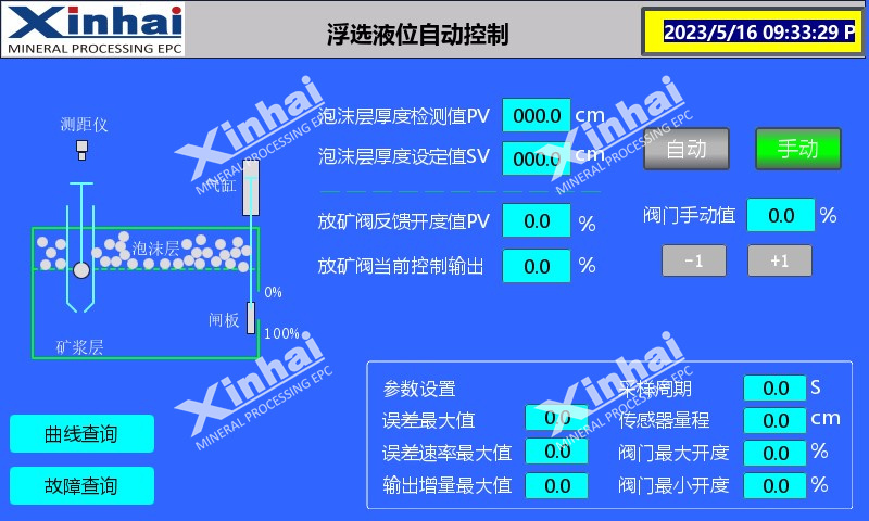 浮选液位自动控制